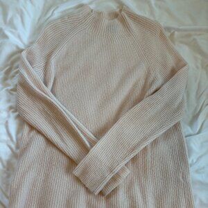Halogen Pale Pink Lightweight Mock Neck Sweater – Size Medium